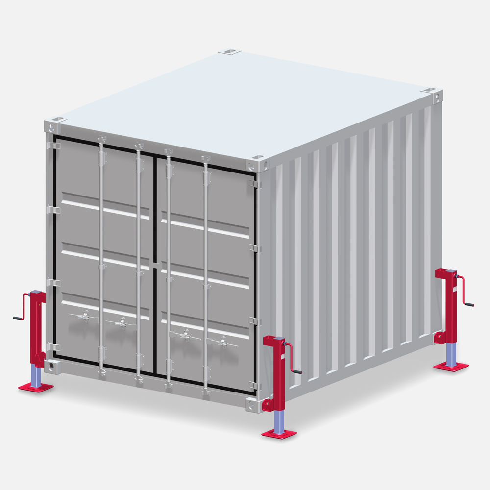 2. Produktbild zu tigerhebezeuge iso frachtcontainer nivelierstuetzen hebesystem 4er set serie 8251 10