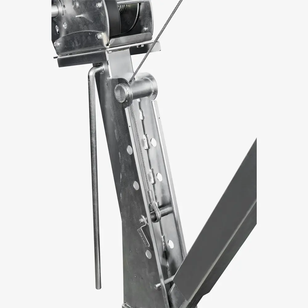 Drehkran Davit – modularer 360° Outdoor-Schwenkkran mit Seilwinde