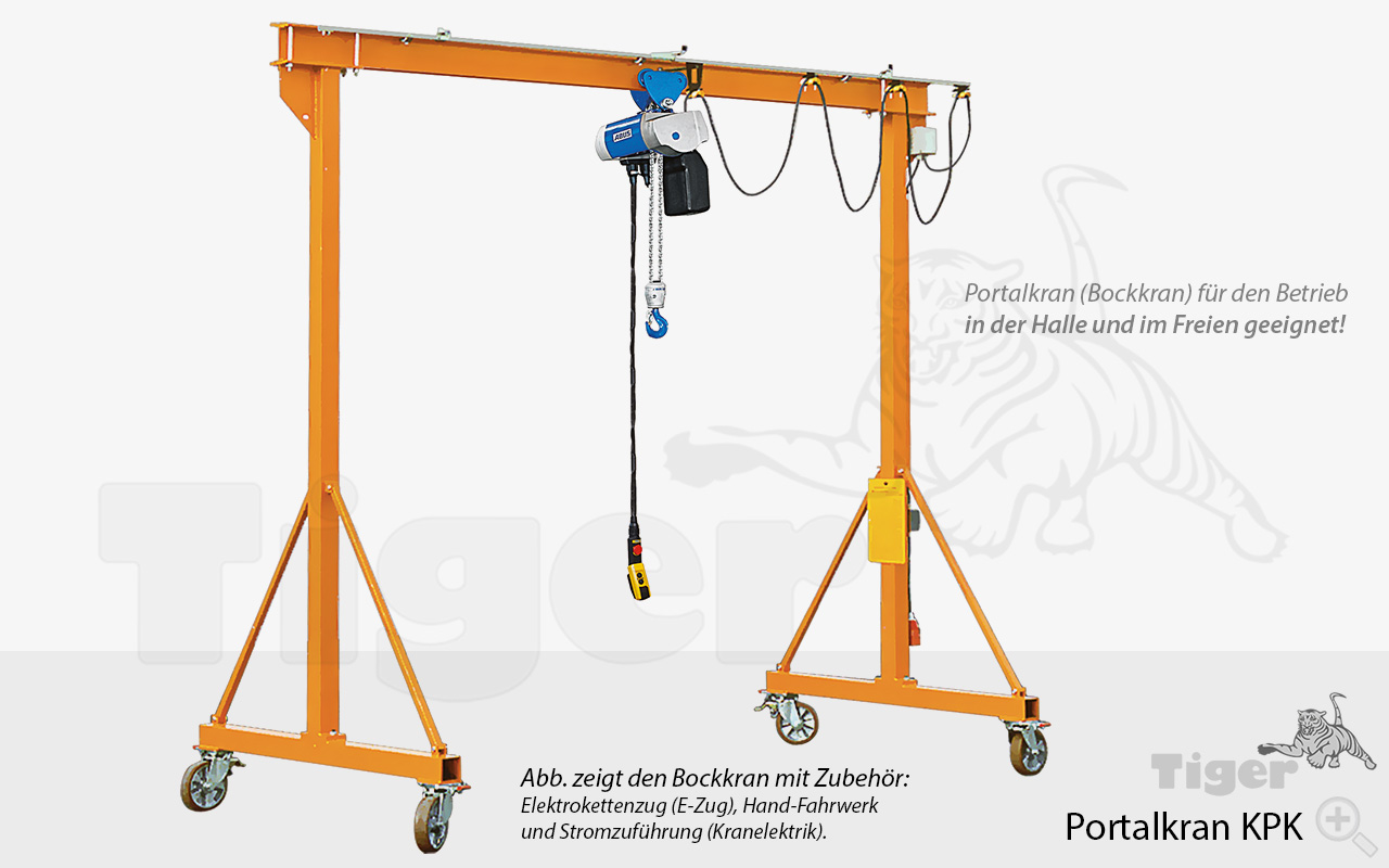 4. Produktbild zu portalkran-kpk-mit-elektrokettenzug