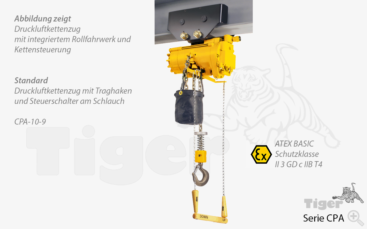 2. Produktbild zu druckluftkettenzug yale cpa 10 9