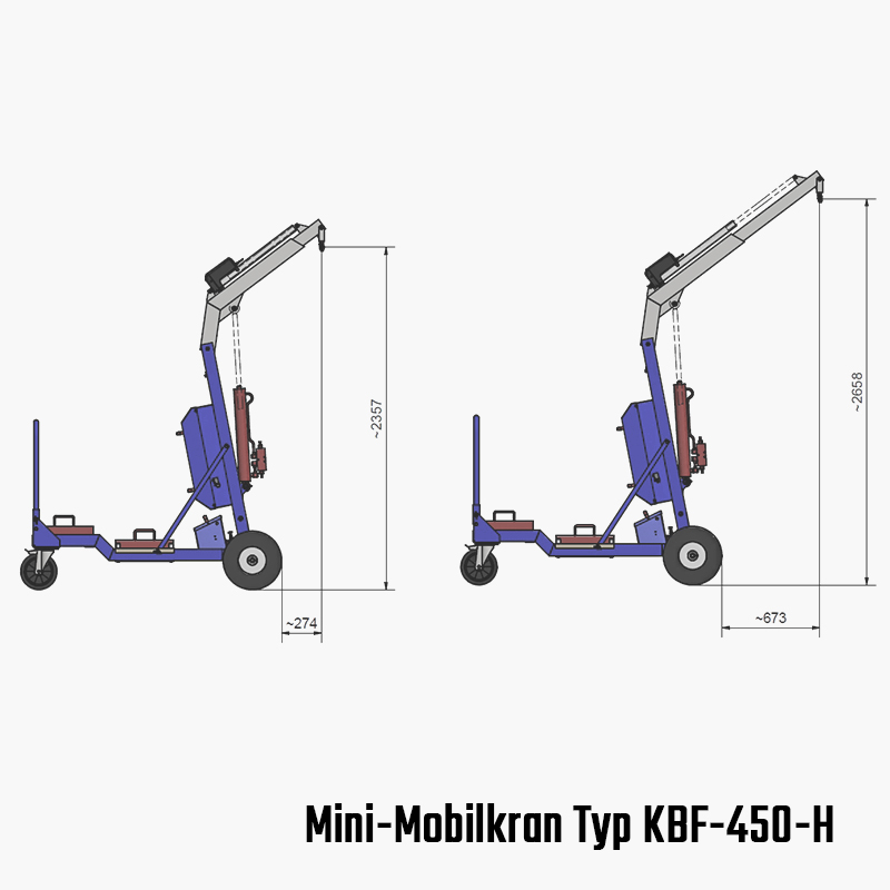 Technisches Bild für tigerhebezeuge-gegengewichts-leichtbaukran-kbf-elektrohydraulisch-typ-KBF-450-H-zeichnung2
