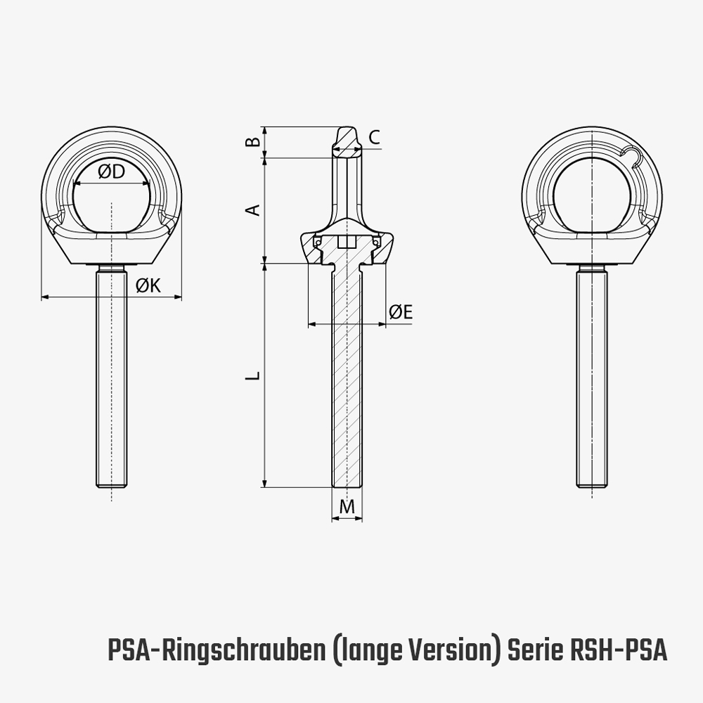 Technisches Bild für tigerhebezeuge-anschlagmittel-anschlagpunkte-psa-ringschrauben-serie-RSH-PSA-lang-zeichnung
