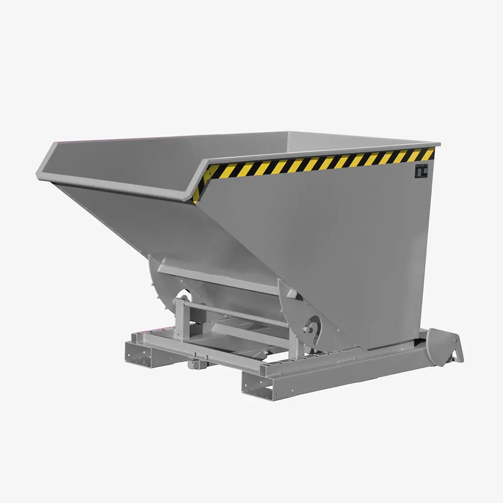 Produktbild von tigerhebezeuge automatischer kippbehaelter grau lackiert typ 4A 1200 GRAU 01 x