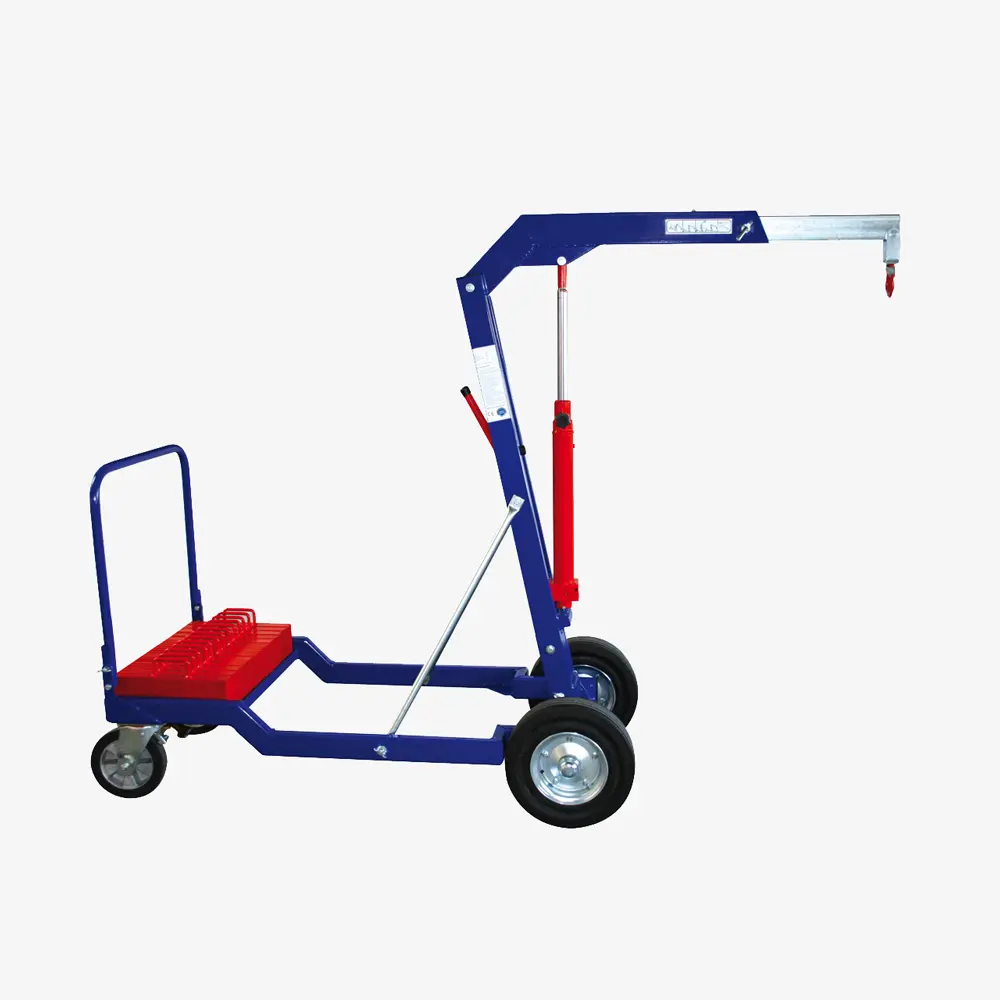 Produktbild von Gegengewichtskran als mobiler Mini-Kran mit abnehmbaren Gegengewichten gegengewichts-leichtbaukran-minikran-serie-KBF