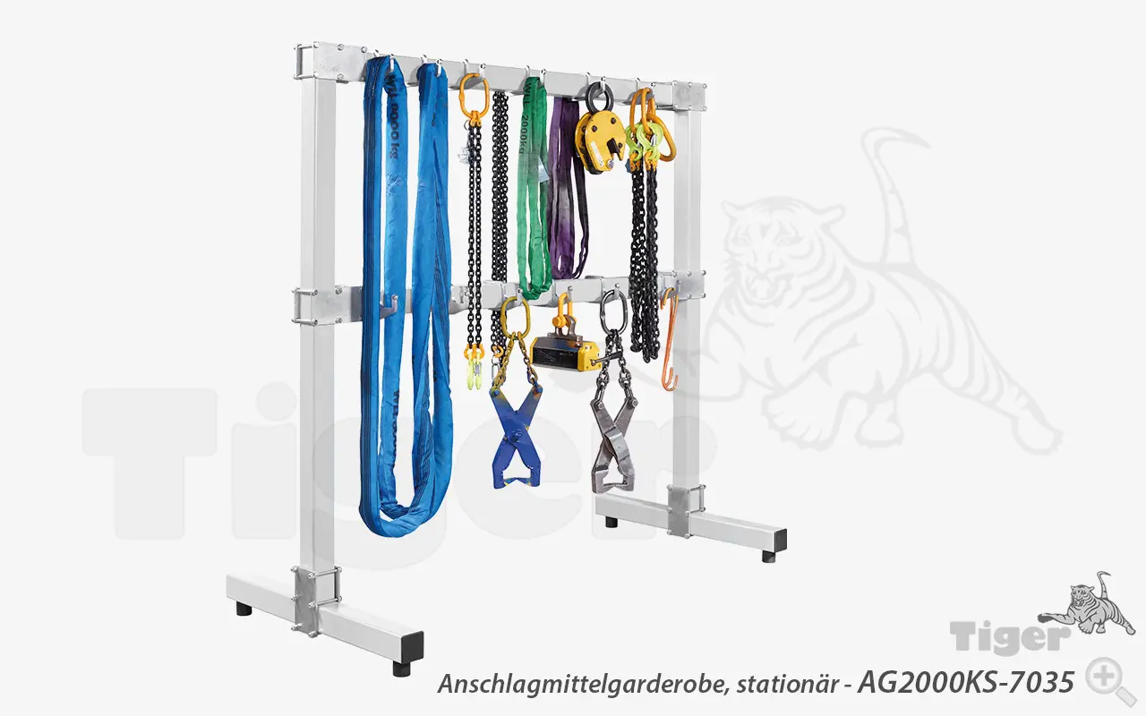 3. Produktbild zu anschlagmittelgarderobe ks 7035 stationaer 3. Produktbild zu anschlagmittelgarderobe ks 7035 stationaer