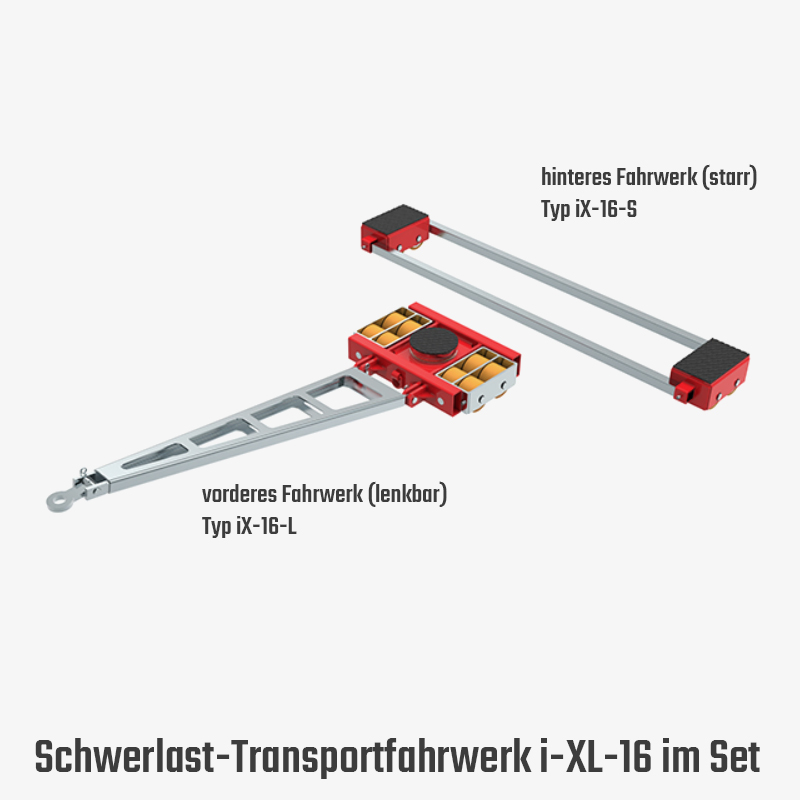 2. Produktbild zu tigerhebezeuge schwerlast transportfahrwerk iX 16 set