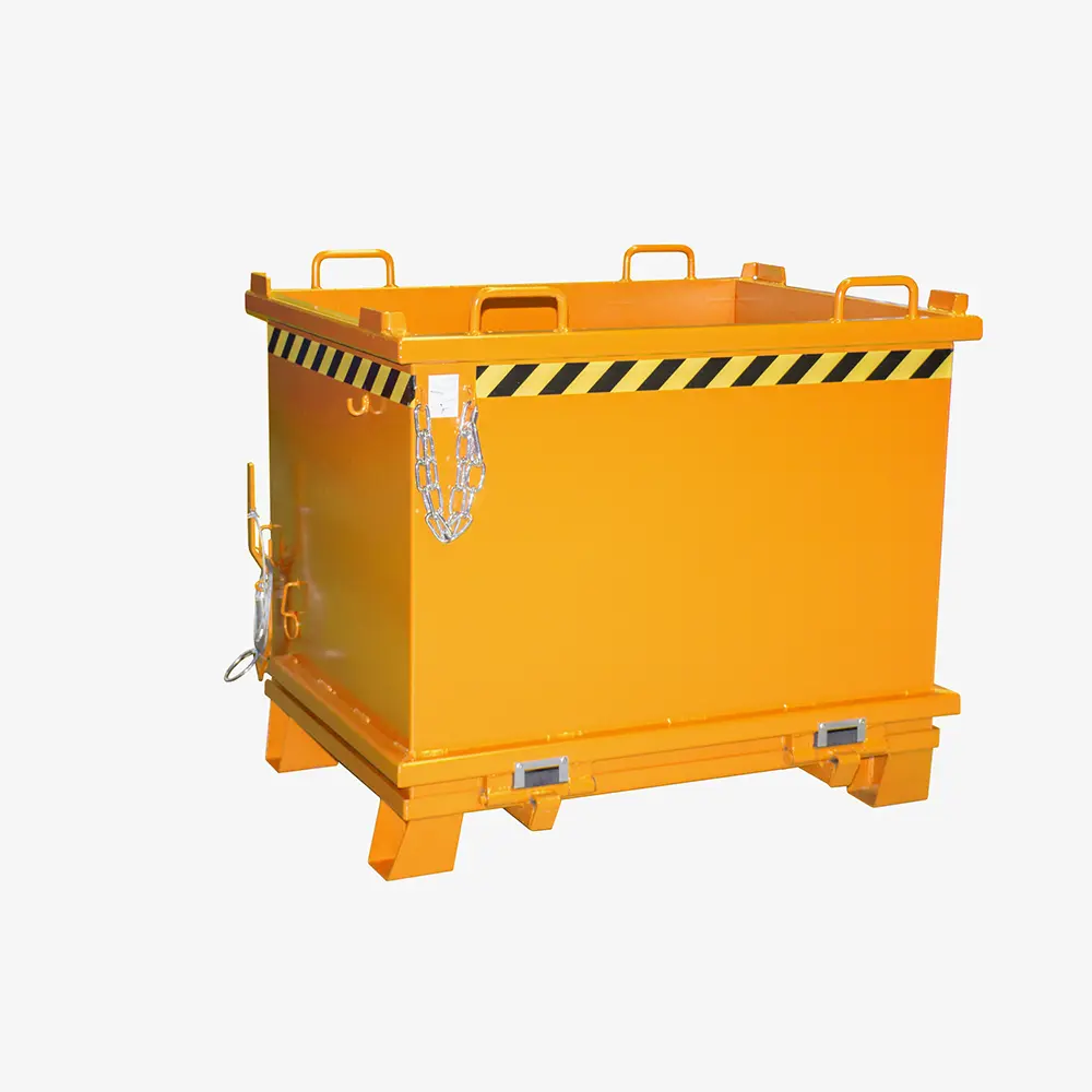 Produktbild von tigerhebezeuge klappbodenbehaelter orange lackiert typ SB 1000 ORANGE 01 x