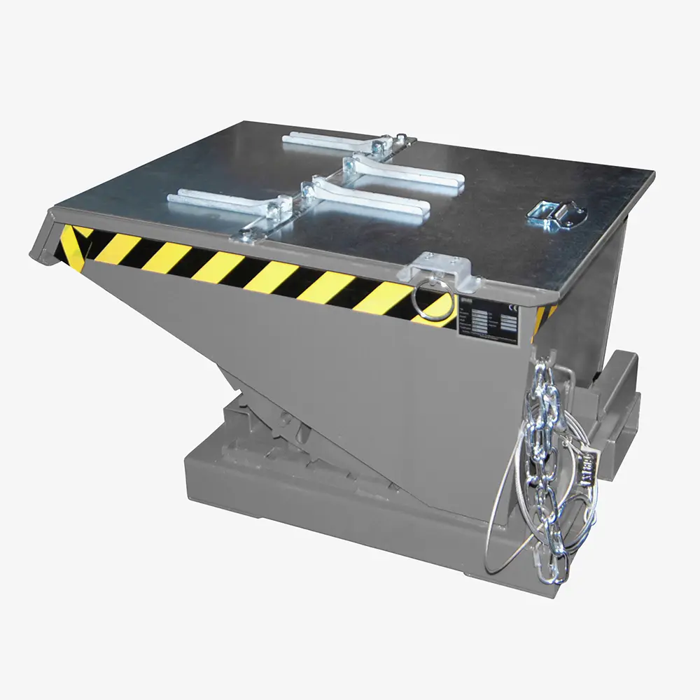 Stapler-Kippbehälter mit Abrollsystem und Seilzug - Unser Top-Seller
