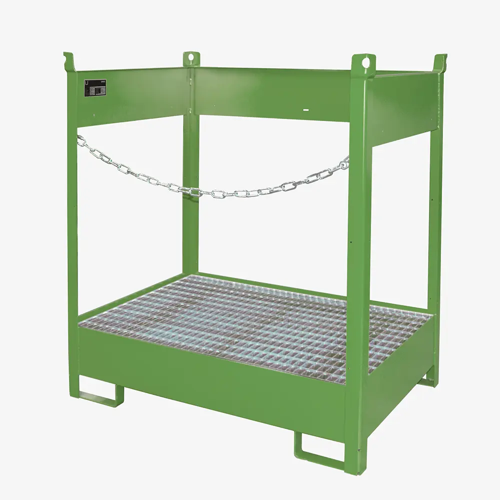 Produktbild von tigerhebezeuge fass stapelpalette gruen lackiert typ FSP 2 GRUEN 01 x