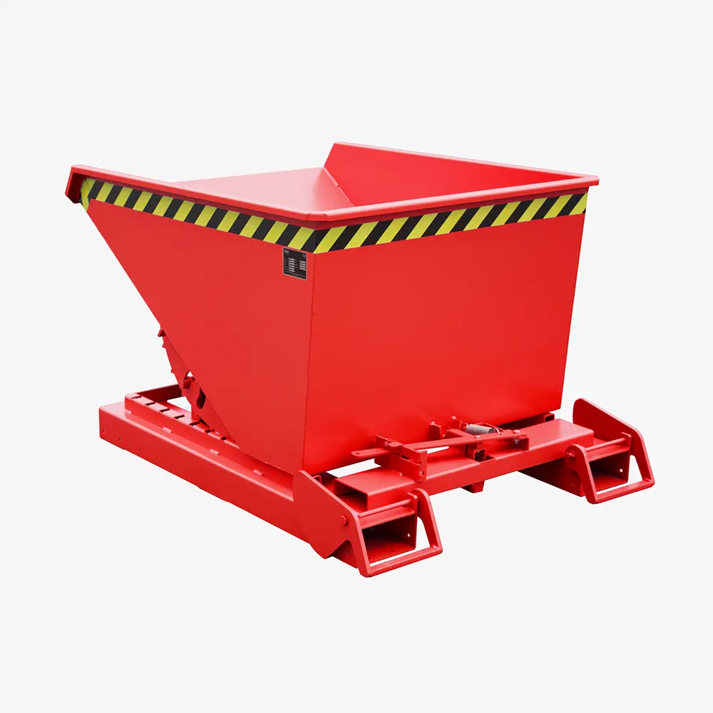 Produktbild von tigerhebezeuge automatischer kippbehaelter rot lackiert typ 4A 600 ROT 01 x