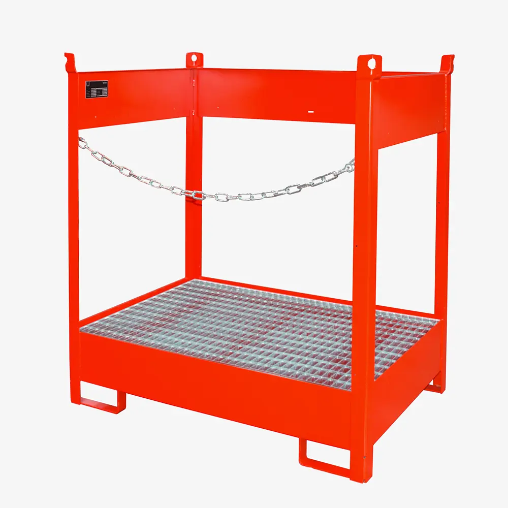 Produktbild von tigerhebezeuge fass stapelpalette rot lackiert typ FSP 2 ROT 01 x