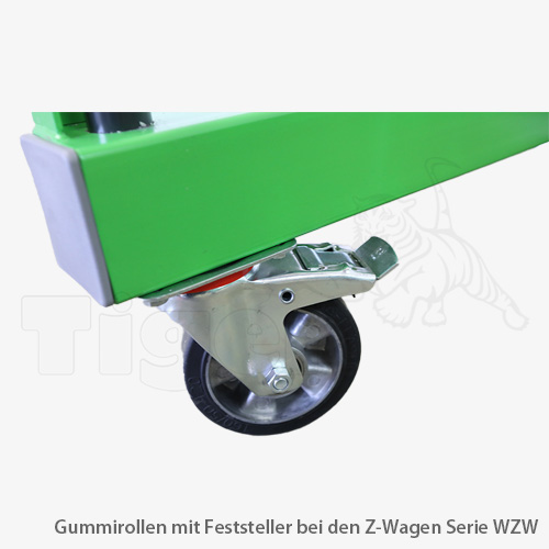 3. Produktbild zu tigerhebezeuge z wagen transport rollwagen serie wzw rollen mit feststeller