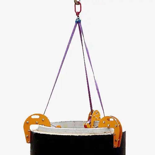 Produktbild von Schachtzangengehänge m. Hebeband f. Schachtringe u. Konen DIN 4034-1-2 tigerhebezeuge-schachtring-gehaenge-mit-hebeband-serie-SZ