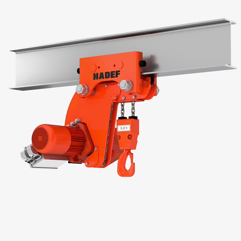 Produktbild von tigerhebezeuge hadef elektrokettenzug mit hand rollfahrwerk serie HDF ER in verkuerzter bauart 2