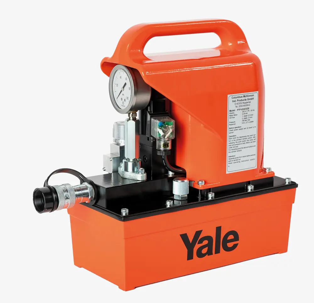 Produktbild von tigerhebezeuge yale elektro hydraulikpumpe zweistufig typ PYP 03 2 3 2E