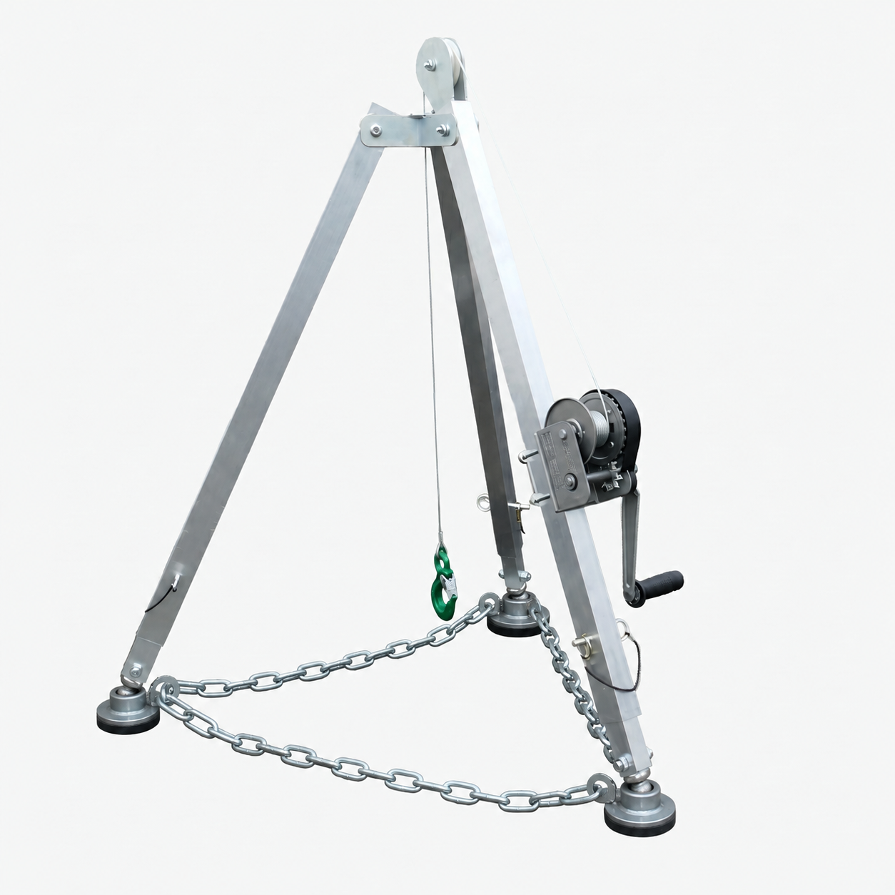 Produktbild von Dreibock serie DW mit handwinde gummiteller kette serie D