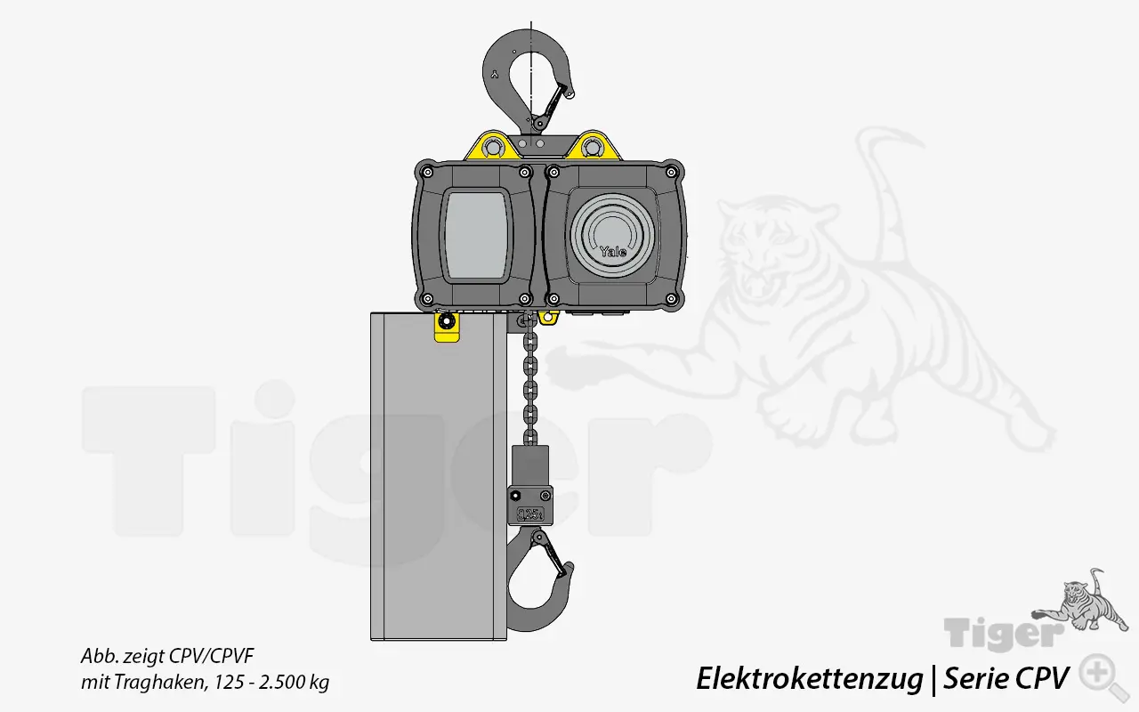 2. Produktbild zu yale kettenzug elektrisch cpv mit traghaken 2. Produktbild zu yale kettenzug elektrisch cpv mit traghaken