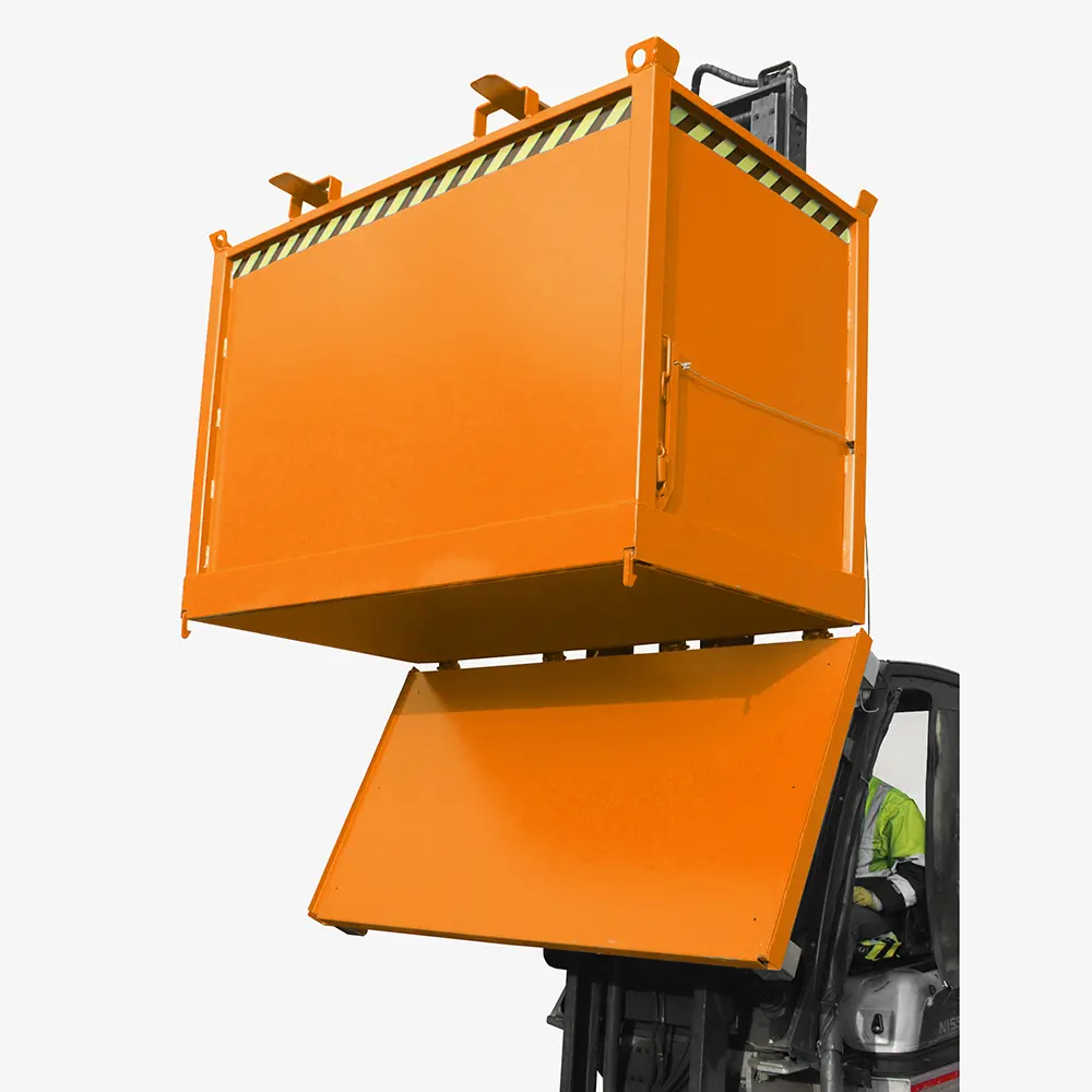 tigerhebezeuge-klappbodenbehaelter-orange-lackiert-serie-FB