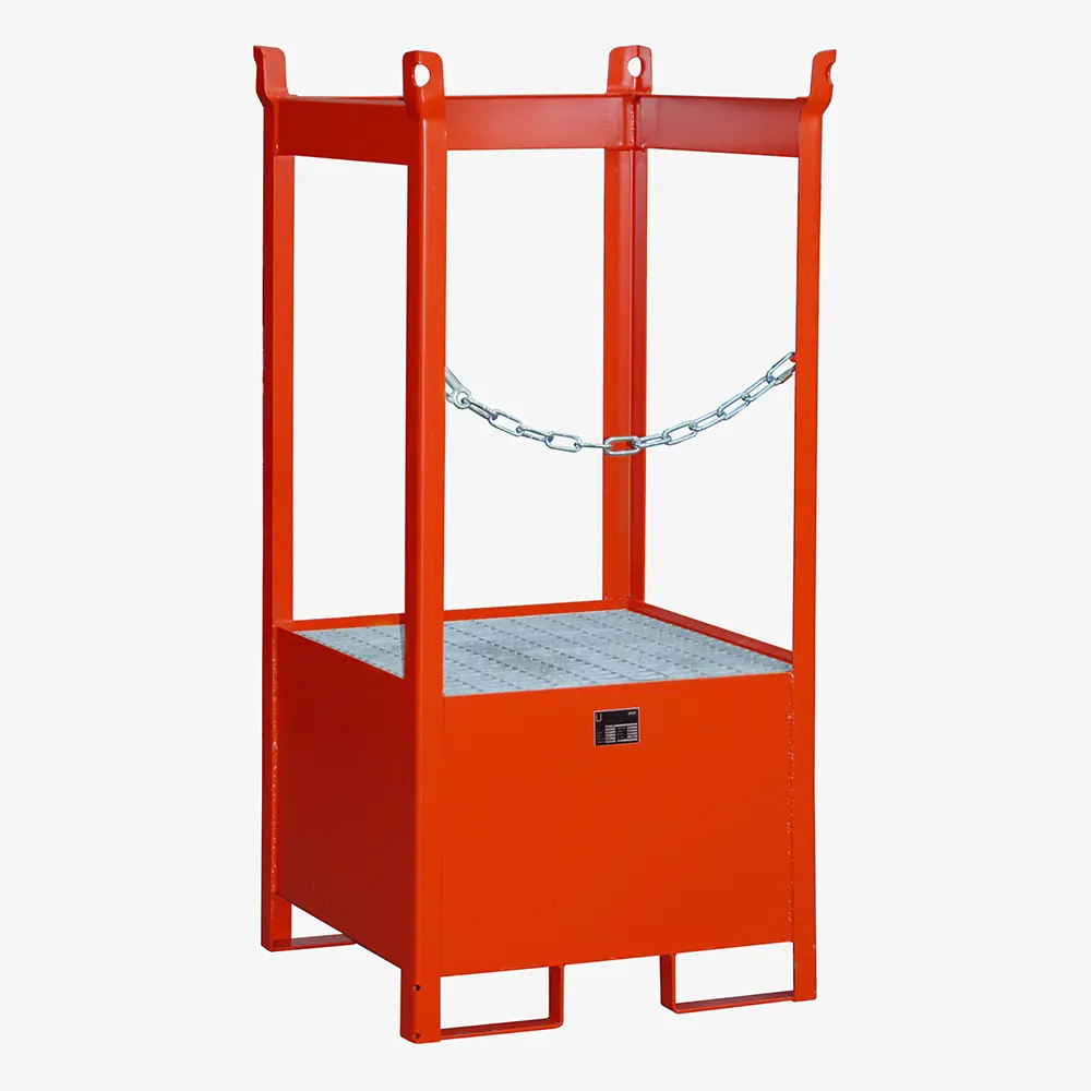 Produktbild von tigerhebezeuge fass stapelpalette rot lackiert typ FSP 1 ROT 01 x