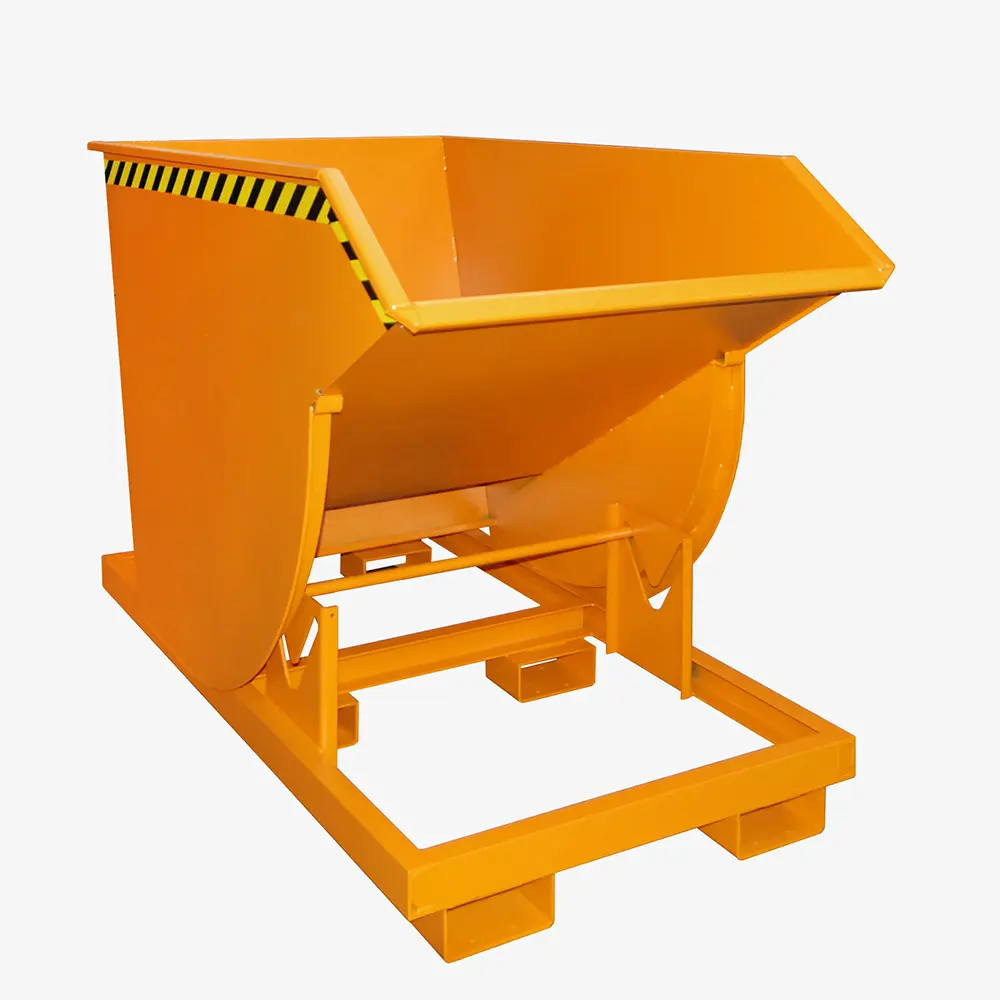 Produktbild von tigerhebezeuge kippbehaelter orange lackiert typ BKM 100 ORANGE 01 x