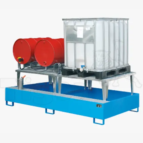 TigerHebezeuge-Shop Gefahrstoff-Auffangwannen Auffangwannen für Fässer und IBC-Container