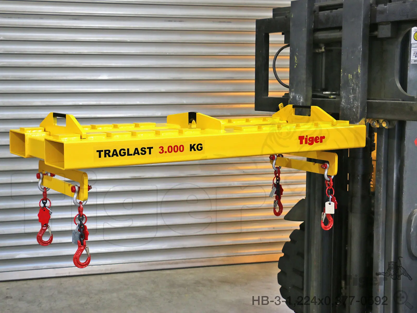 Produktbild von Tiger Sonder-Batterietraversen zum Heben und Transportieren von Batterien und Batterietrögen mit Kran und Stapler Serie Sonder-HB tiger-batterietraverse-hb-3-10-stapler-heberorrichtung