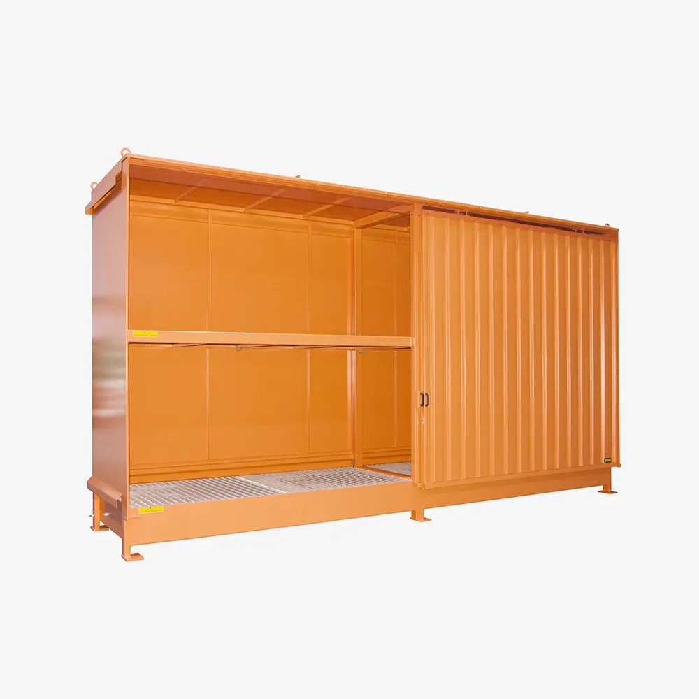 Produktbild von tigerhebezeuge regalcontainer orange lackiert typ cen 59 2 ibc orange 01 x