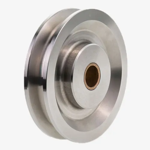 Produktbild von Niro-Seilrollen aus Edelstahl mit Bronze-Gleitlager, sauber gedreht tigerhebezeuge-edelstahl-niro-seilrollen-mit-bronze-gleitlager-serie-NRG