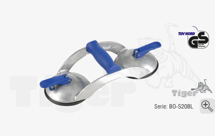 Produktbild von Hand-Saugheber - Vakuum-Zugpumpensauger mit Manometer saugheber-bo-s20bl-veribor