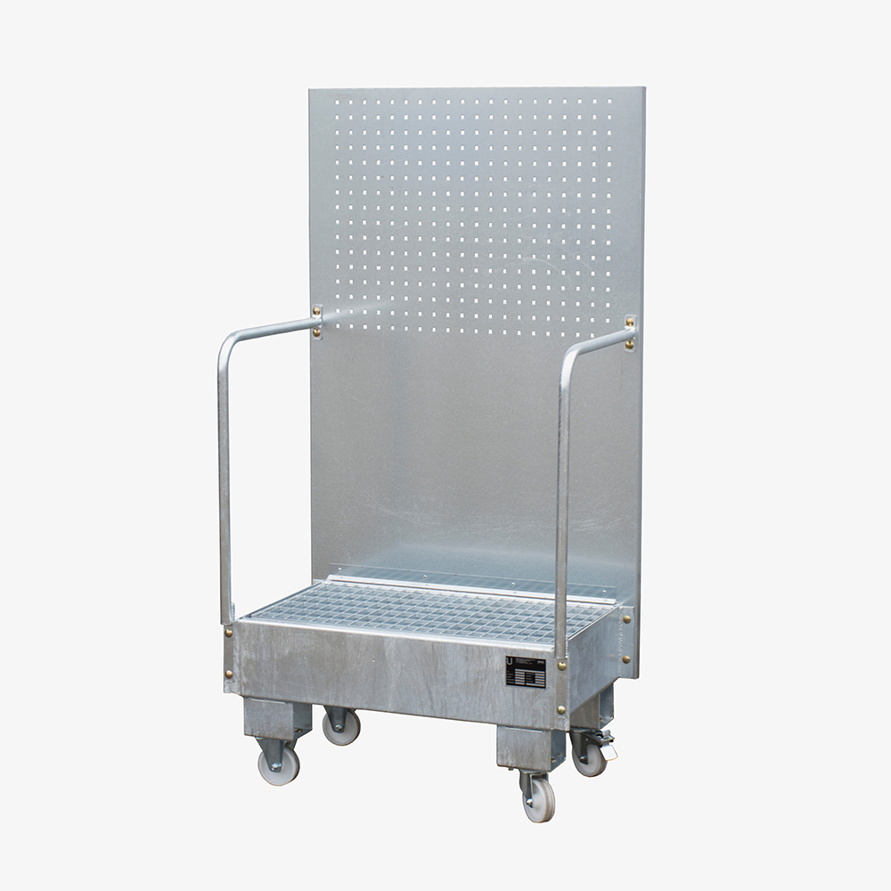 Produktbild von tigerhebezeuge fahrbare auffangwanne mit lochplattenwand feuerverzinkt typ LPW 60 2 V 03 x