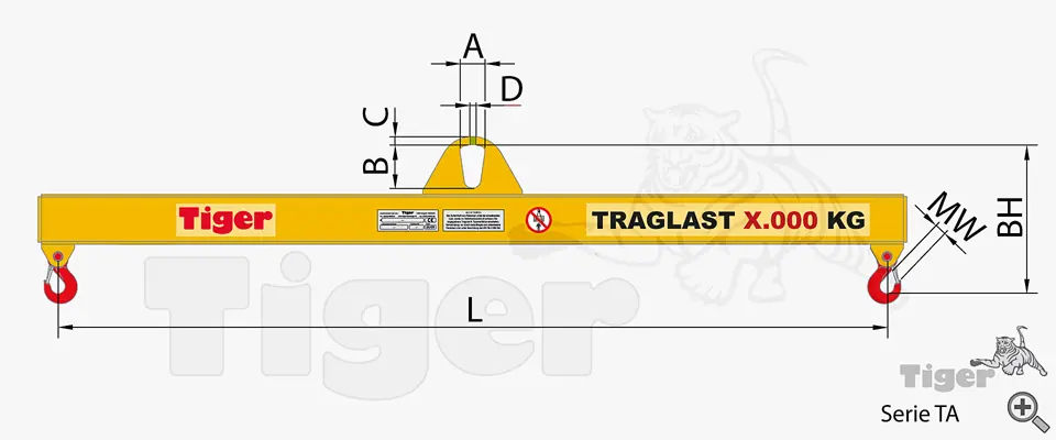 Zum Vergrößern anklicken Technisches Bild für balkentraverse-ta-zeichnung1