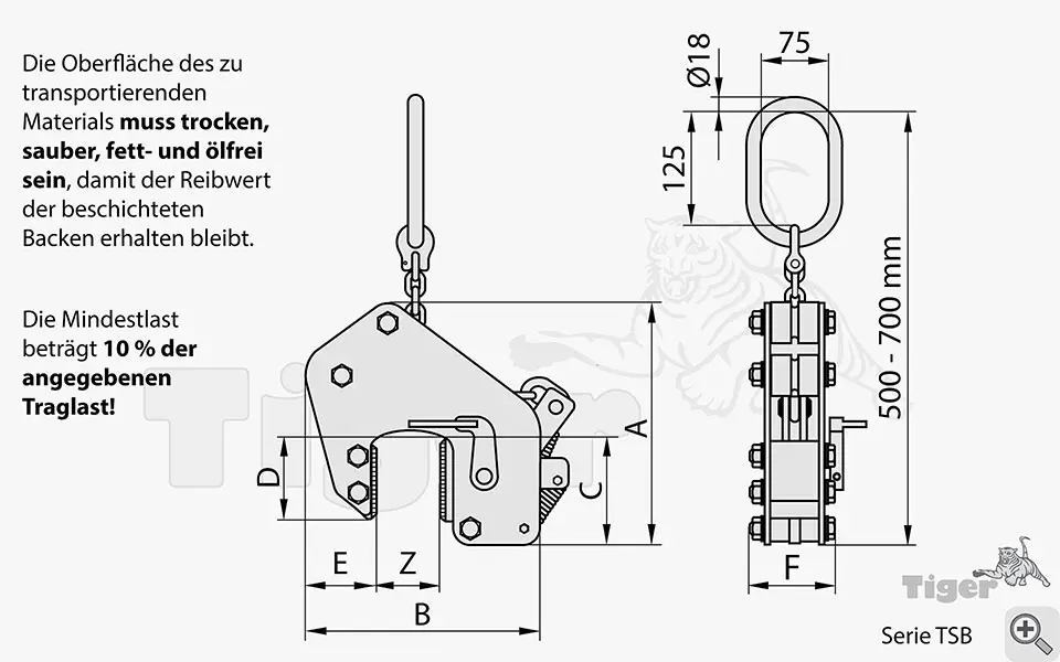 Technisches Bild für schongreifer-hebeklemme-tsb-2