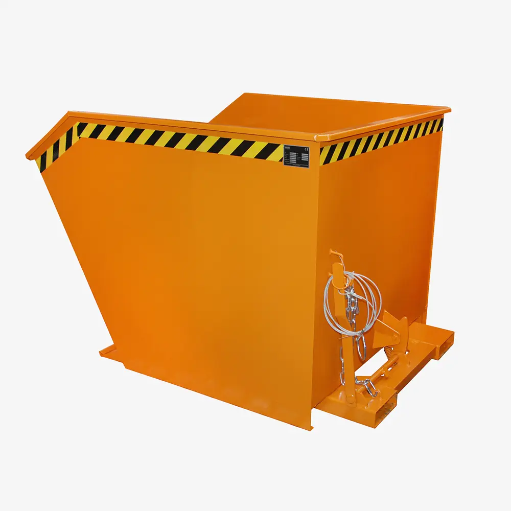 Produktbild von tigerhebezeuge kippbehaelter orange lackiert typ GU 1500 ORANGE 01 x