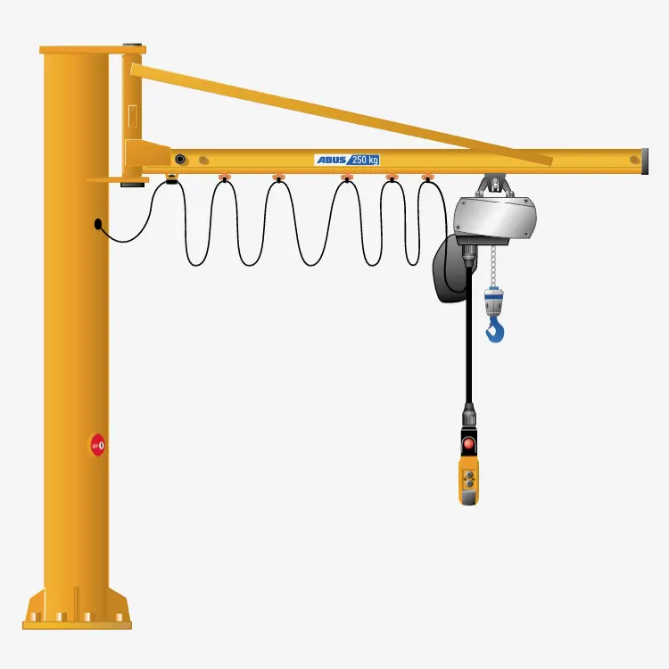 Produktbild von Abus Säulenschwenkkran LS mit Hebezeuge Elektrokettenzug GM und Handfahrwerk HFW tigerhebezeuge-abus-saulenschwenkkran-serie-LS-mit-abus-elektrokettenzug-serie-GM