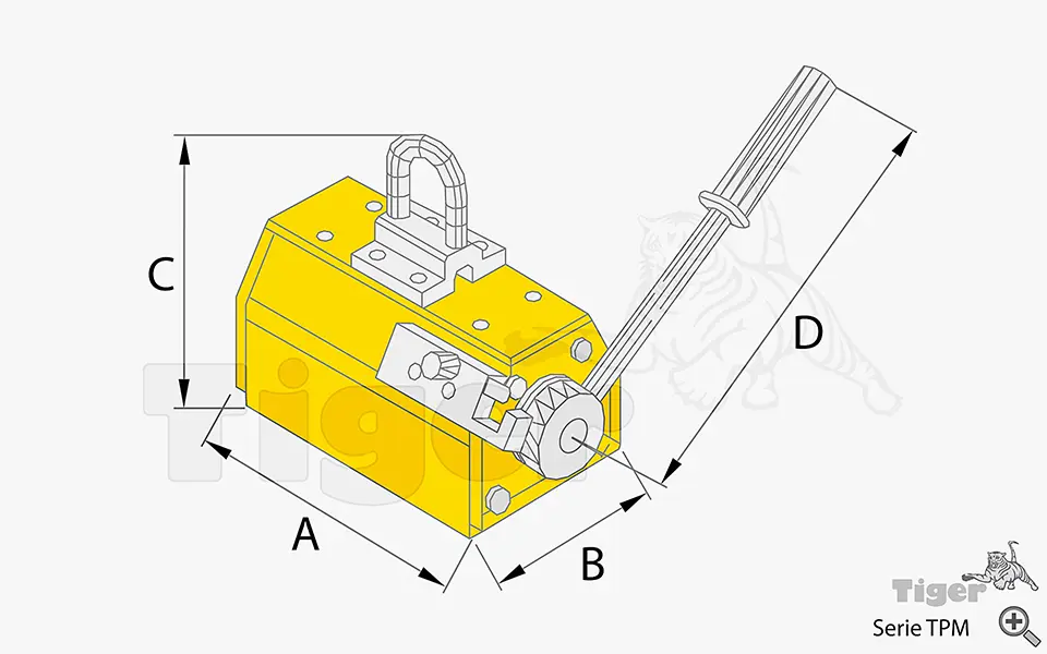 Zum Vergrößern anklicken Technisches Bild für permanent-lasthebemagnet-tpm-zeichnung-4