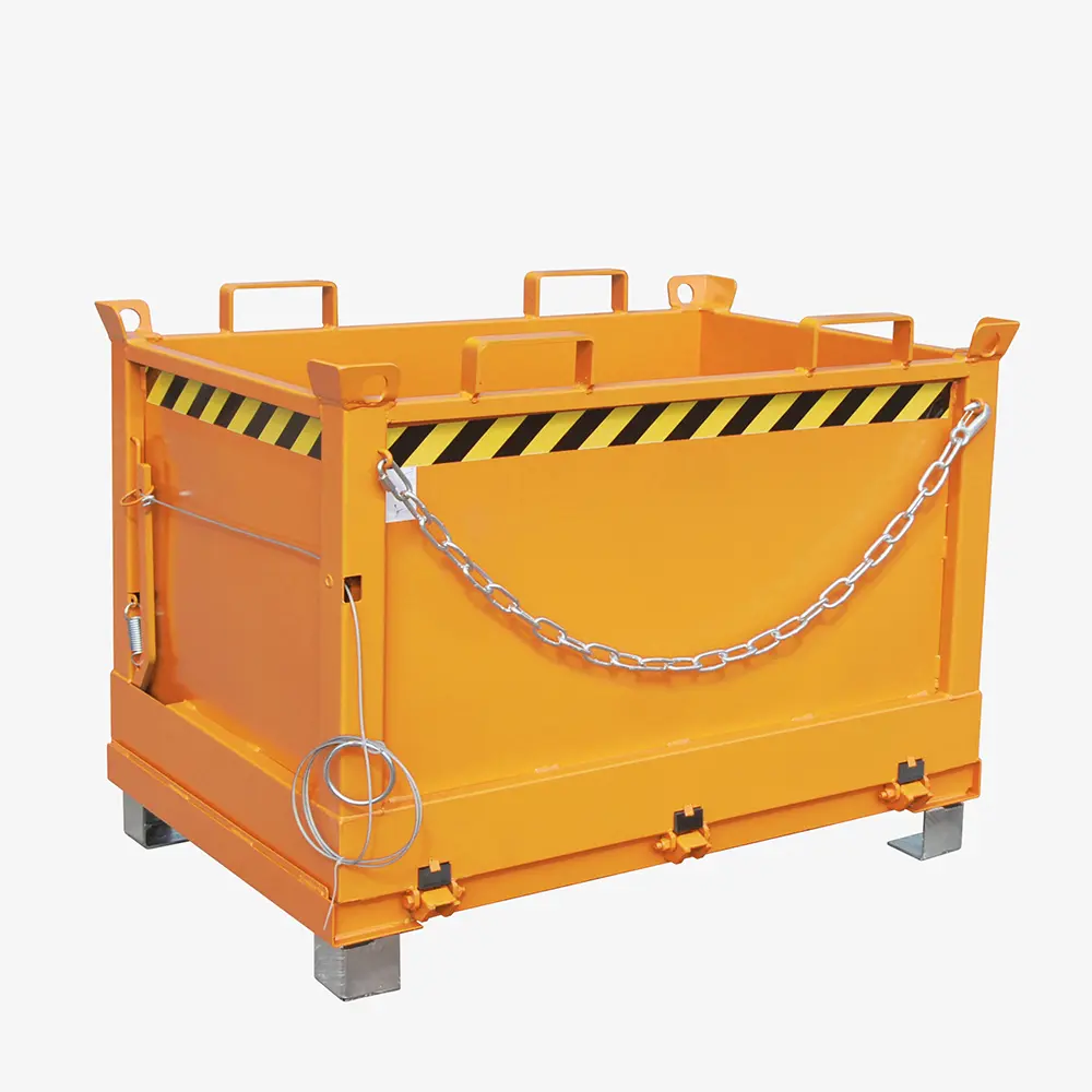 Produktbild von tigerhebezeuge klappbodenbehaelter orange lackiert typ FB 500 ORANGE 01 x