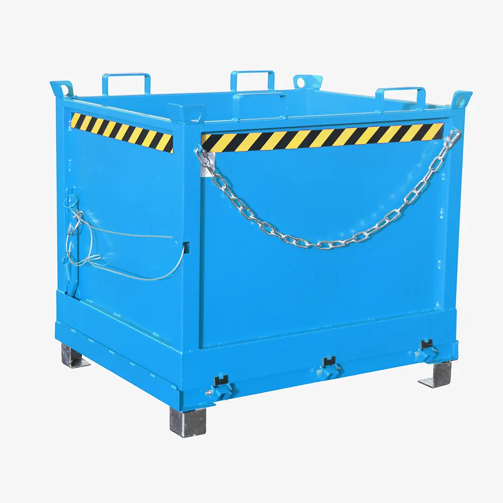 Produktbild von tigerhebezeuge klappbodenbehaelter blau lackiert typ FB 1000 BLAU 01 x