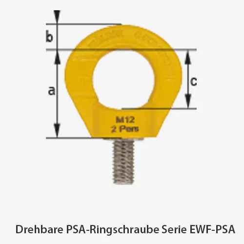 Zum Vergrößern anklicken Technisches Bild für drehbare-psa-ringschraube-serie-ewf-psa-zeichnung