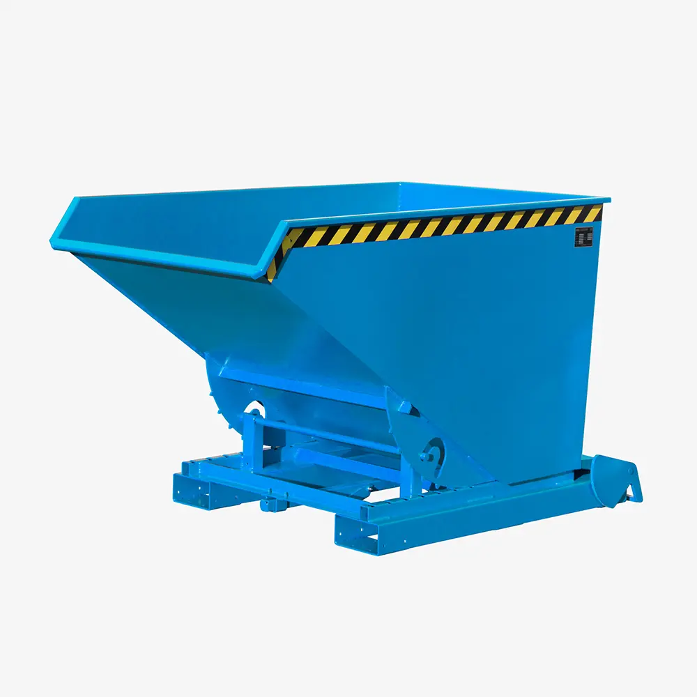 Produktbild von tigerhebezeuge automatischer kippbehaelter blau lackiert typ 4A 1200 BLAU 01 x