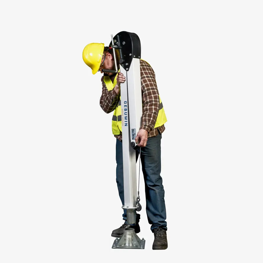 Drehkran Davit – 360° Outdoor-Schwenkkran mit Seilwinde