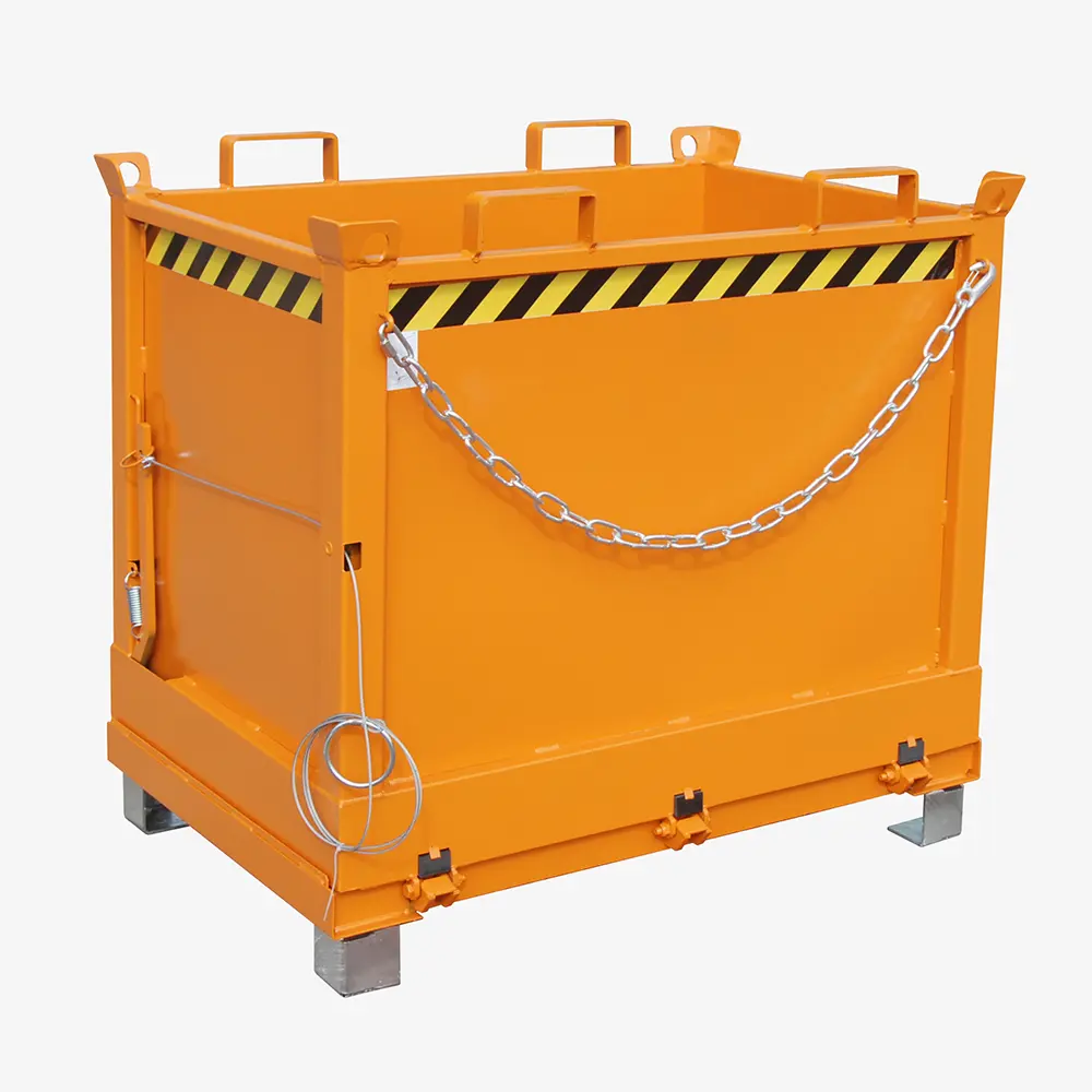 Produktbild von tigerhebezeuge klappbodenbehaelter orange lackiert typ FB 750 ORANGE 01 x