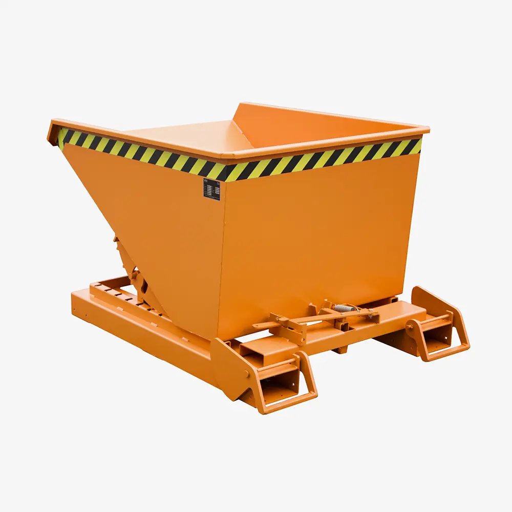 Produktbild von tigerhebezeuge automatischer kippbehaelter orange lackiert typ 4A 600 ORANGE 01 x
