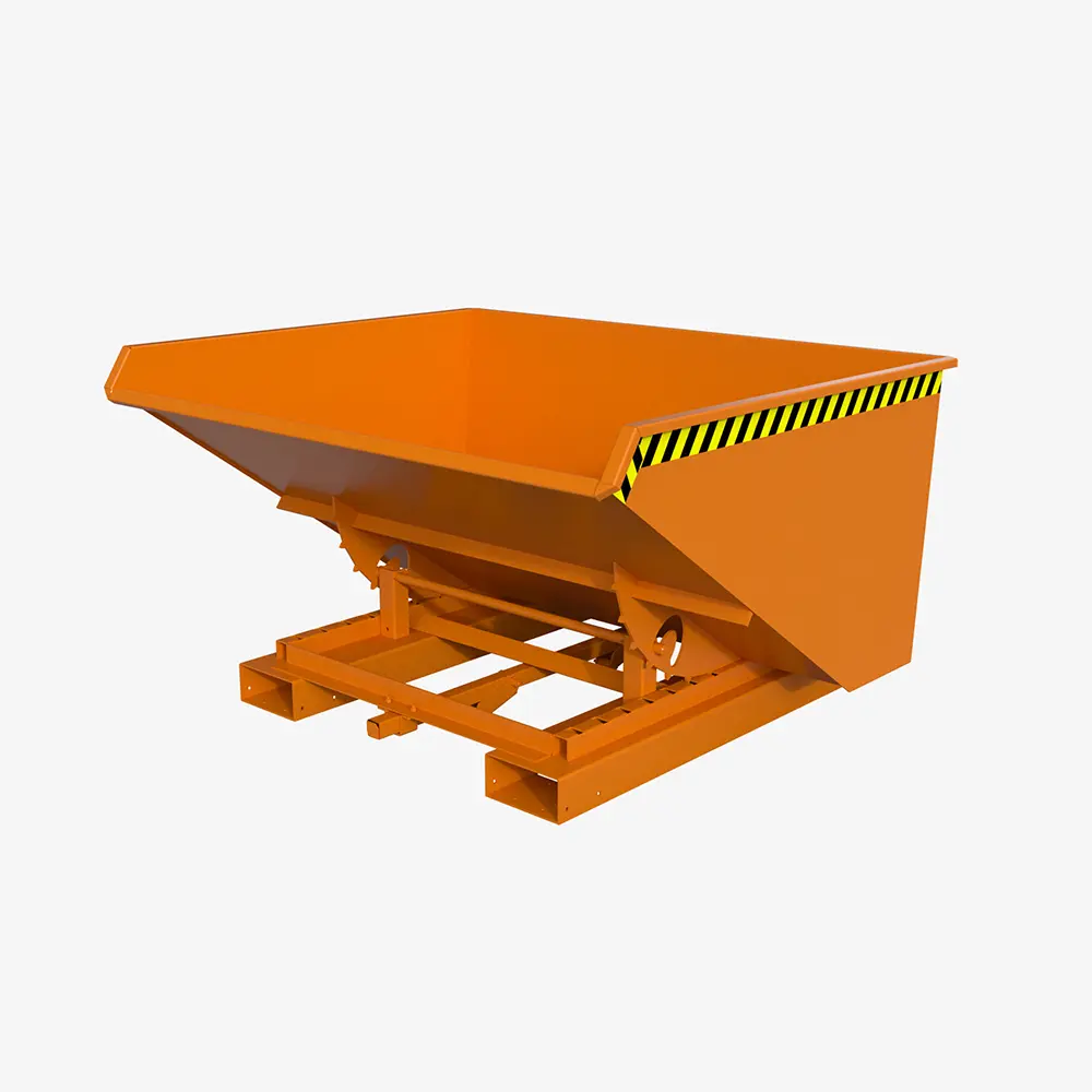 Produktbild von tigerhebezeuge automatischer kippbehaelter orange lackiert typ 4A 900 ORANGE 01 x