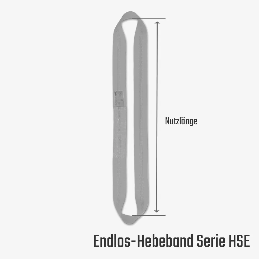 Zum Vergrößern anklicken Technisches Bild für tigerhebezeuge-textile-anschlagmittel-endlos-hebeband-serie-HSE-zeichnung