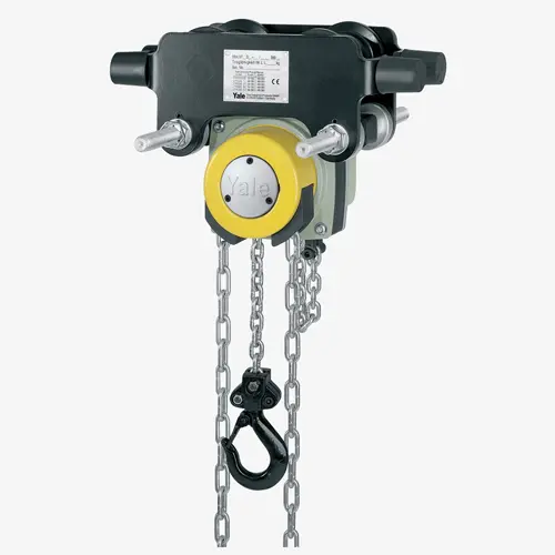 Produktbild von Yale Stirnradflaschenzug Yalelift360 mit Haspelfahrwerk und 360 Grad Kettenführung tigerhebezeuge-yale-stirnradflaschenzug-mit-haspel-laufkatze-serie-YLITG