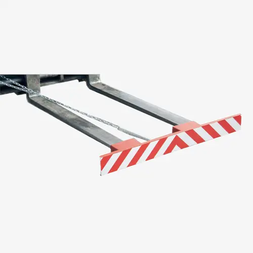 Produktbild von Gabelzinkenschild gem. StVZO § 30c (1) mit rot-weißer Warnmarkierung Serie GZS tigerhebezeuge-gabelzinkenschild-serie-GZS