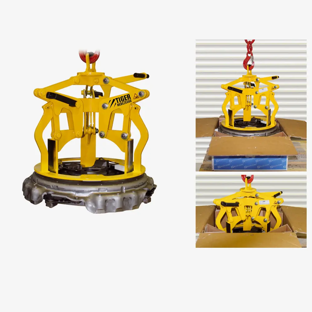 Produktbild von Tiger Sonder-Innengreifer in 3-Arm-Ausführung mit reduzierter Anpresskraft und Unterfassbacken tiger-sonder-Innengreifer-fuer-kupplungsglocke-typ-J-3-RA-SU-010-310