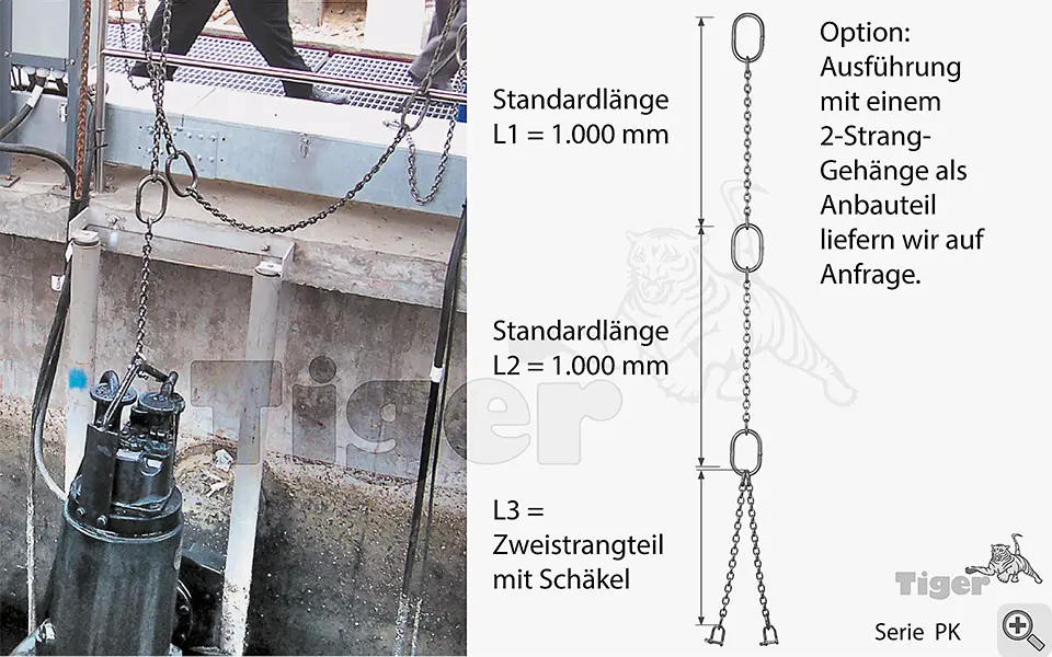 Technisches Bild von Option: rostfreies Anbauteil (Kette mit Ring) für VA-Pumpenketten Serie PK-Basis Technisches Bild für pumpenketten-edelstahl-niro-2