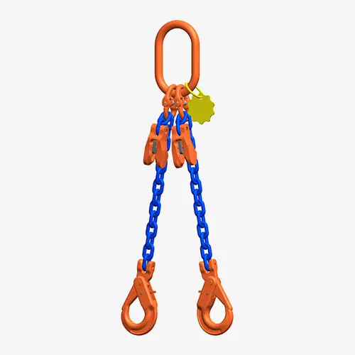 Produktbild von 2-Strang-Kettengehänge GK10 Self-Lock, kürzbar - Anschlagkette mit Self-Locking-Lasthaken tigerhebezeuge-anschlagketten-mit-self-locking-haken-serie-hkc-220-v-kuerzbares-2-strang-kettengehaenge-in-GK10