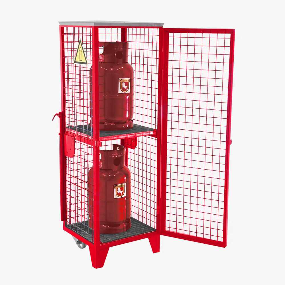 Produktbild von tigerhebezeuge gasflaschen depot rot lackiert typ GFD R 2 ROT 01 x